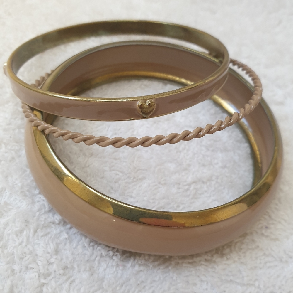 Bracelets  bangles enamel set of 3